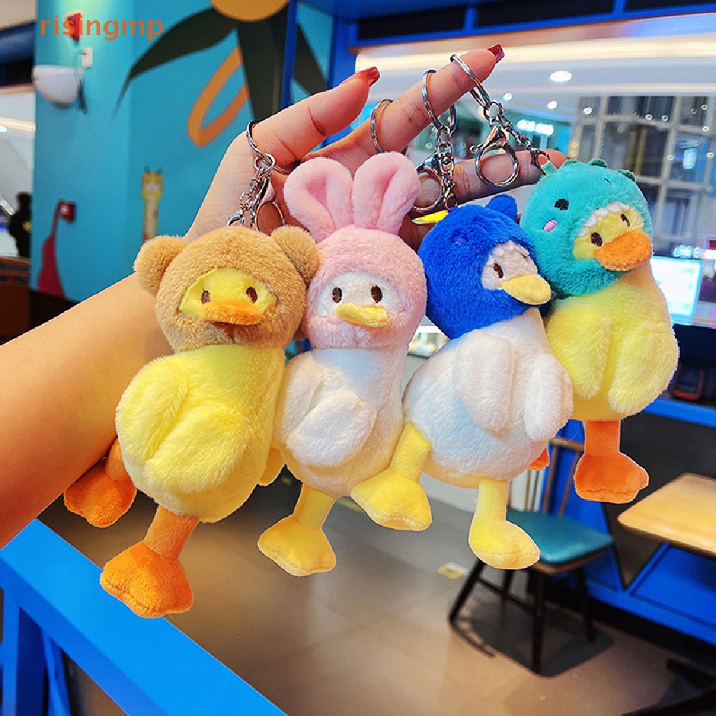 [risingmp] Móc Khóa Búp Bê Vịt Nhồi Bông Sáng Tạo Thời Trang Sáng Tạo Treo Ba Lô / Túi Xách / Xe Hơi Đồ Chơi