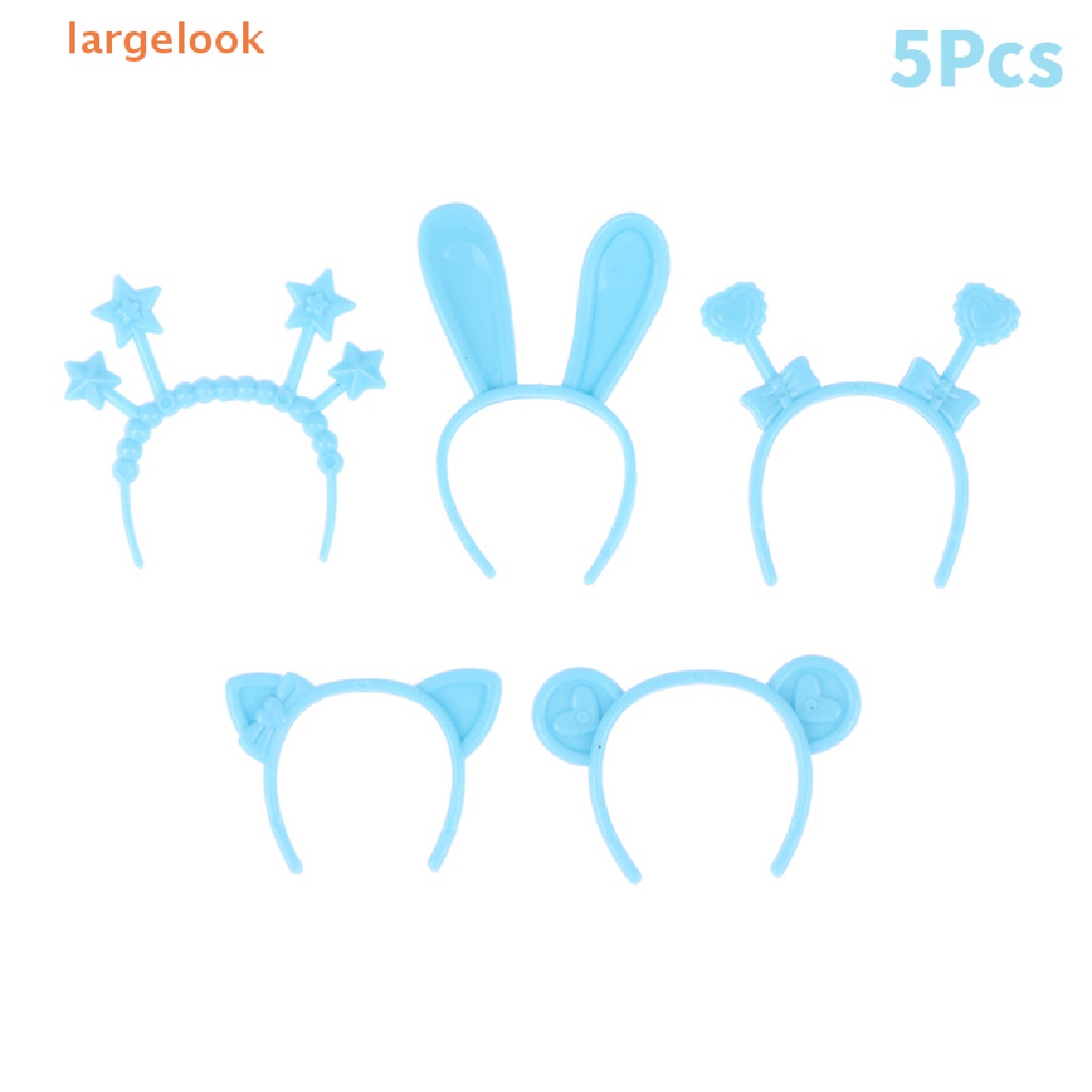 Set 5 Băng Đô Tai Thỏ / Mèo / Gấu Mini 30cm Dành Cho Búp Bê