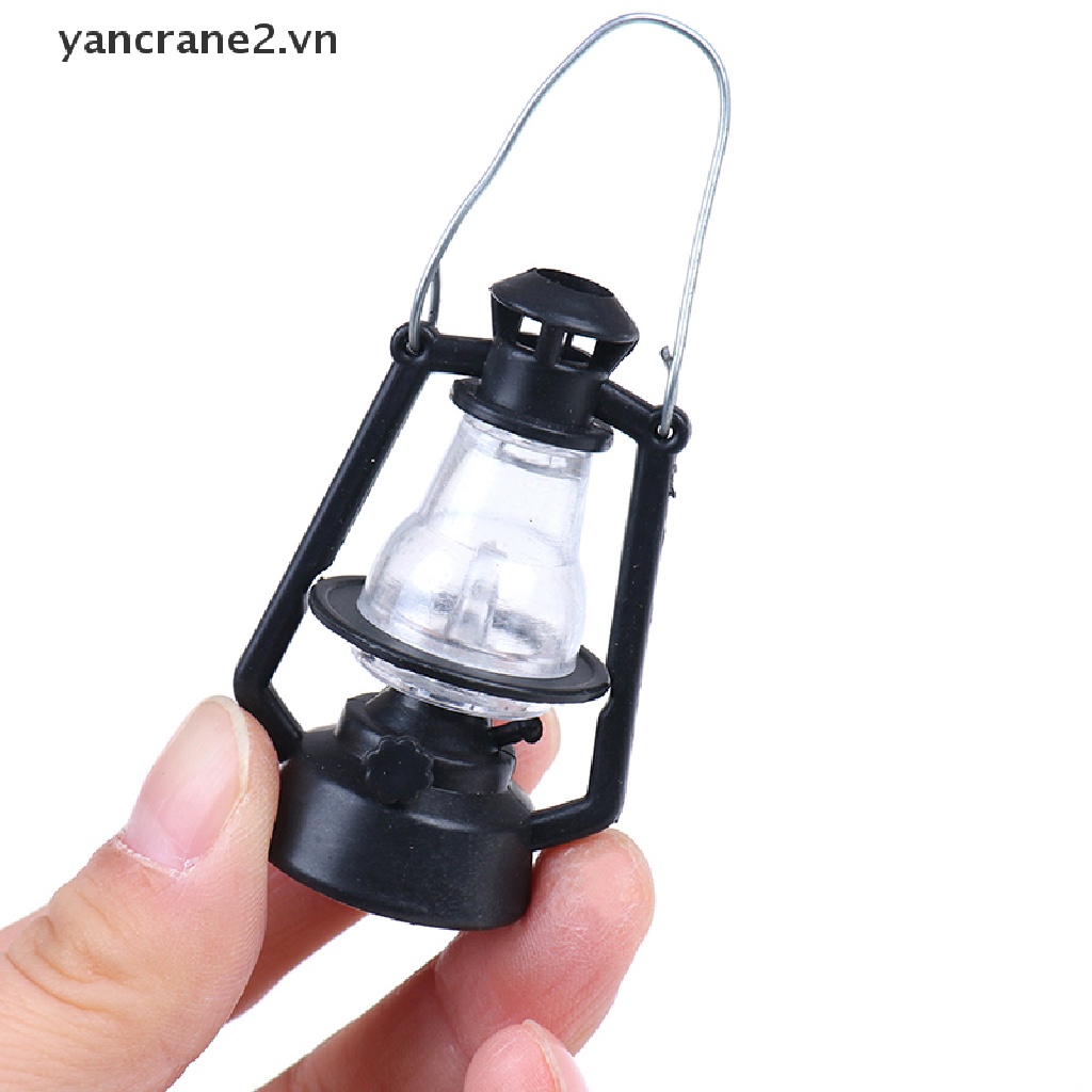 Mô Hình Đèn Dầu Đen mini 1: 12 Trang Trí Nhà Búp Bê / Tỷ Lệ 1: 12
