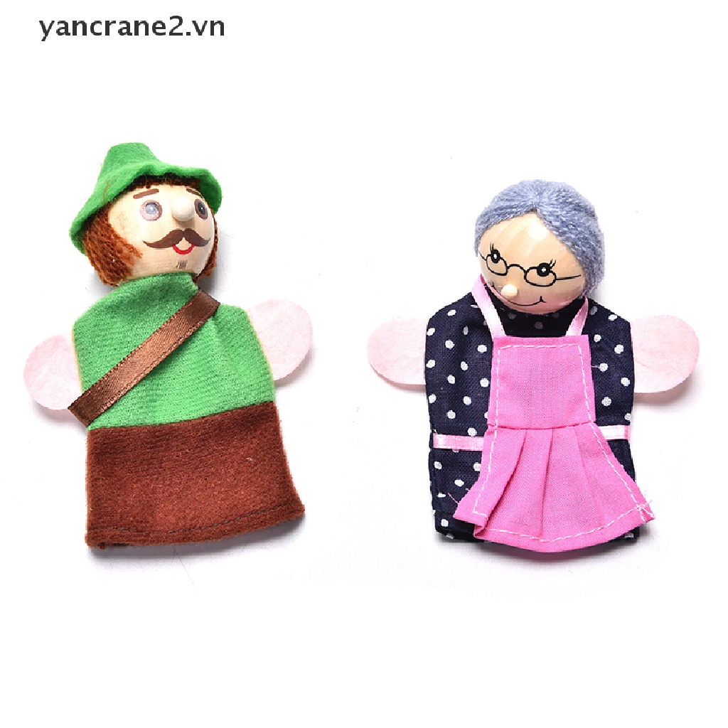 Set 4 Con Rối Ngón Tay Hình Cô Bé Quàng Khăn Đỏ Dành Cho Bé Yêu {yancrane2.vn}