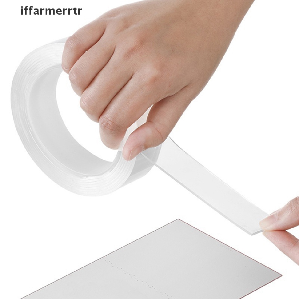 Băng Keo Hai Mặt Nano Trong Suốt Chống Nước 1 / 2 / 3 / 5M
