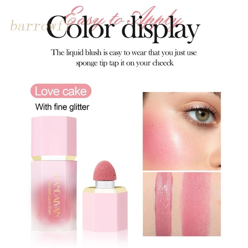 Phấn Má Hồng Dạng Lỏng Mềm Mịn Lâu Trôi Trọng Lượng Nhẹ brroa