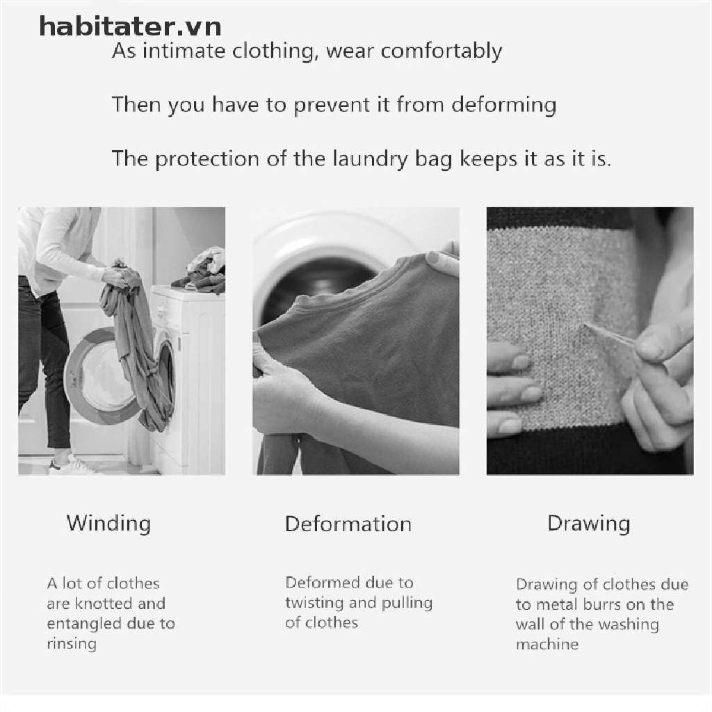 Túi Lưới Giặt Đồ Lót Tiện Lợi Cho Máy Giặt