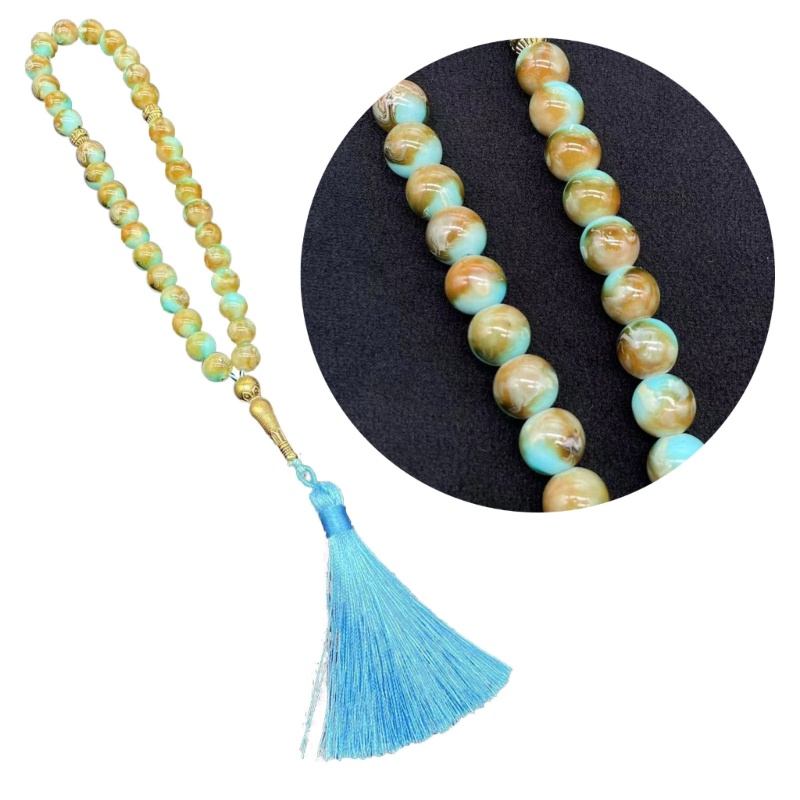 Chuỗi 33 Hạt Kính 10mm Phong Cách Hồi Giáo