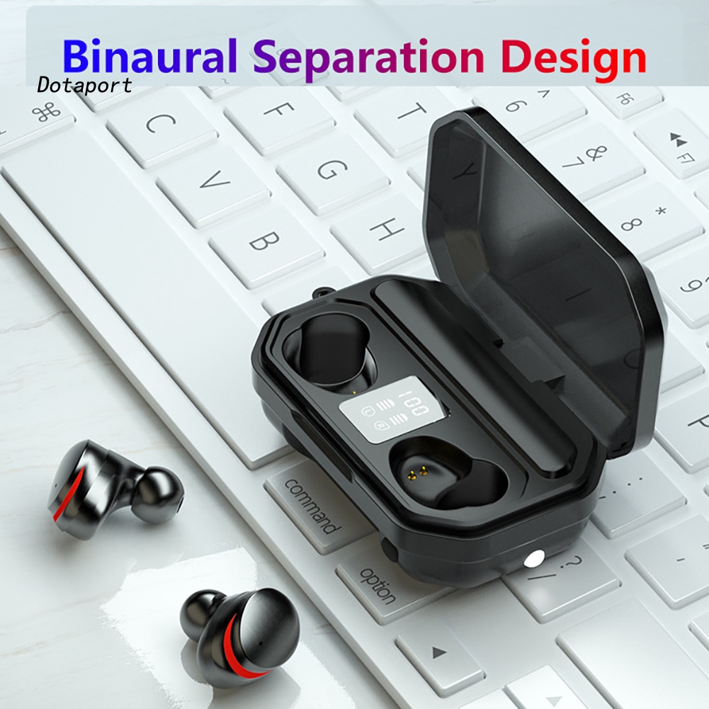 Tai Nghe Bluetooth 5.1 TWS M15 Màn Hình LED Kèm Hộp Sạc Chống Nước