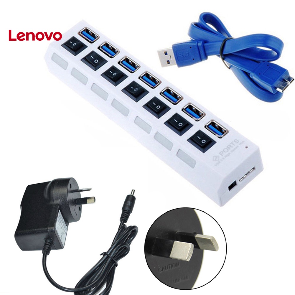 Bộ Chia 7 Cổng USB 3.0 Hình Hoa Hướng Dương Có Công Tắc Đóng / Mở