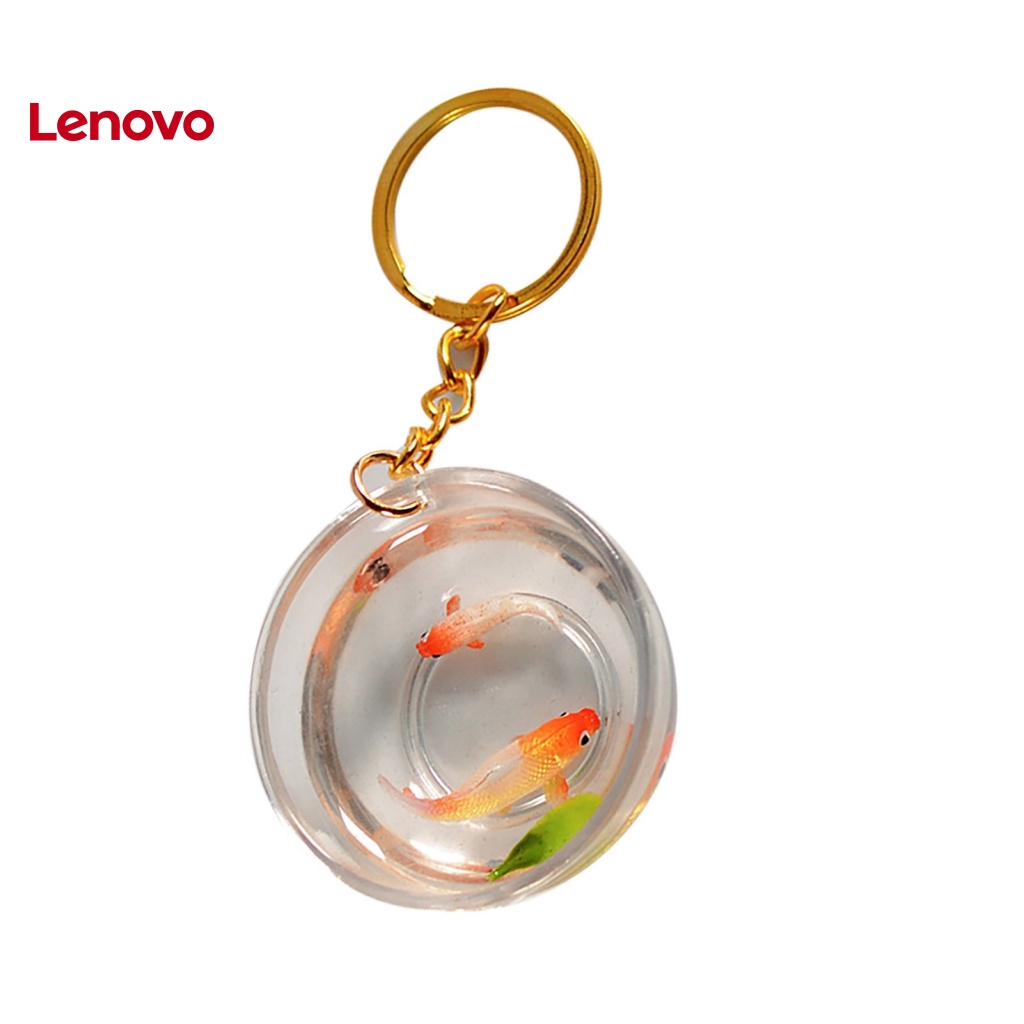 Móc Khóa Hình Cá Koi May Mắn Mini Trong Suốt Đa Năng Trang Trí Ba Lô