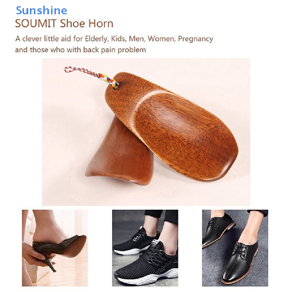 1 Dụng Cụ Nâng Giày Tay Cầm Dài Bằng Sừng Tự Nhiên