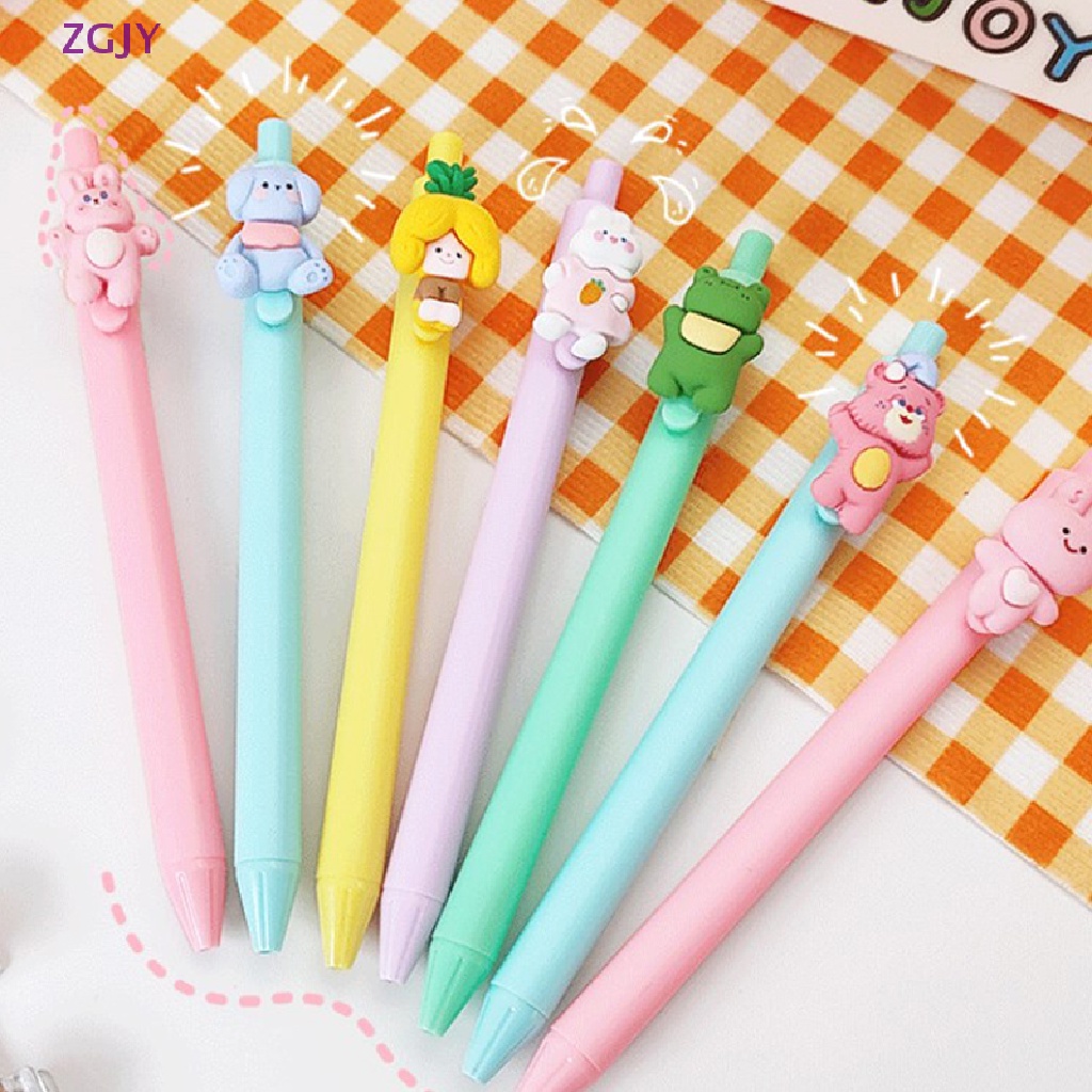 Bút Bi Mực Đen Ngòi 0.5mm Hình Búp Bê Hoạt Hình Dễ Thương Mới