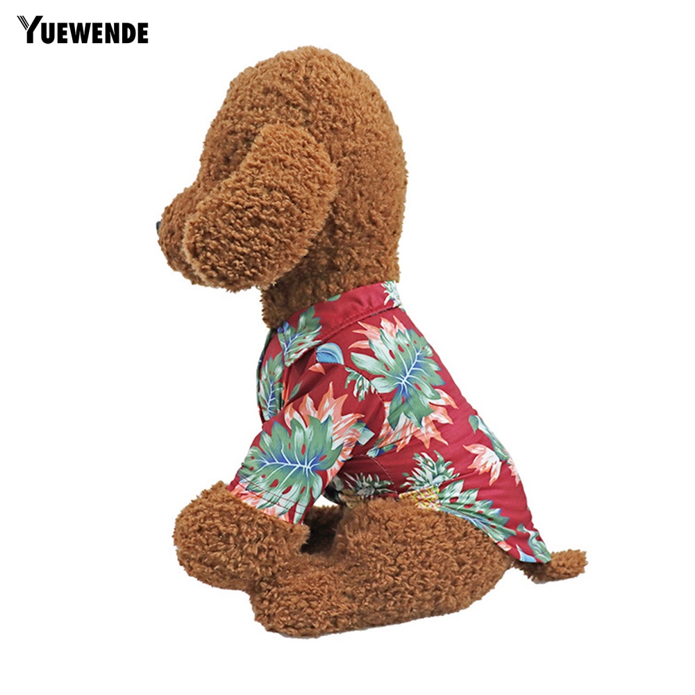 Áo Đi Biển Hawaii Hình Cây Dừa Dễ Thương Cho Cún Cưng