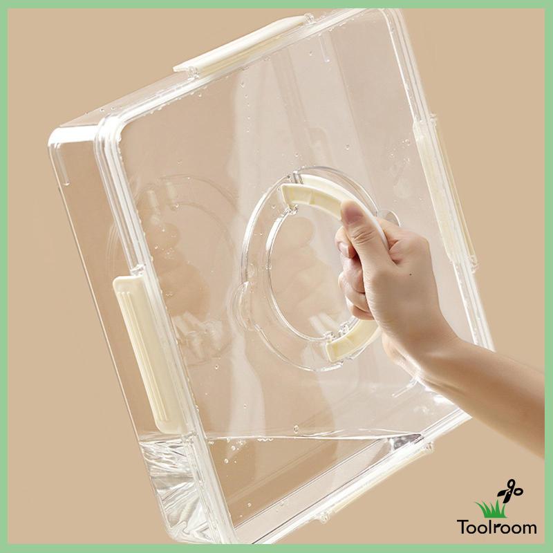 Hộp Đựng Đồ Ăn Vặt Chia 6 Ngăn Có Nắp Và Tay Cầm Đa Năng