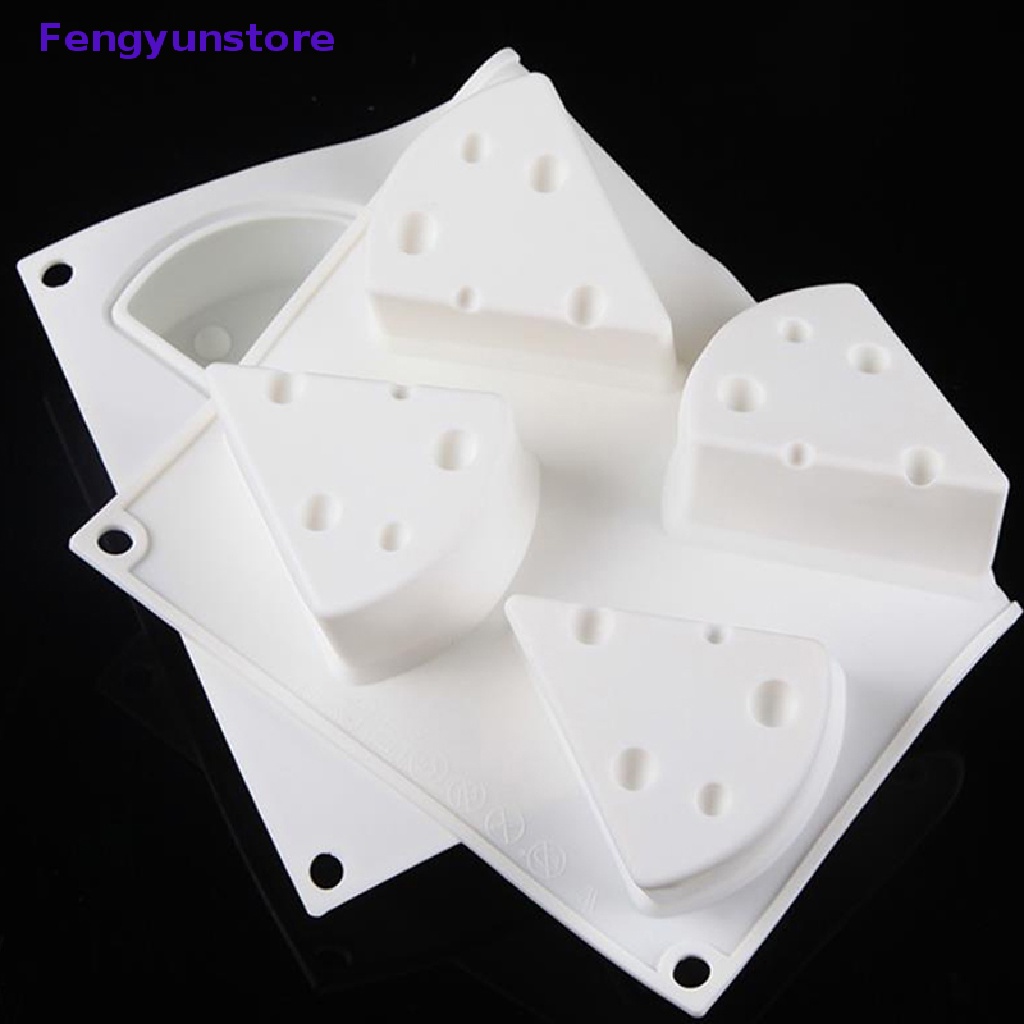 Khuôn Silicon Làm Bánh Mousse Tráng Miệng Hình Phô Mai 3D