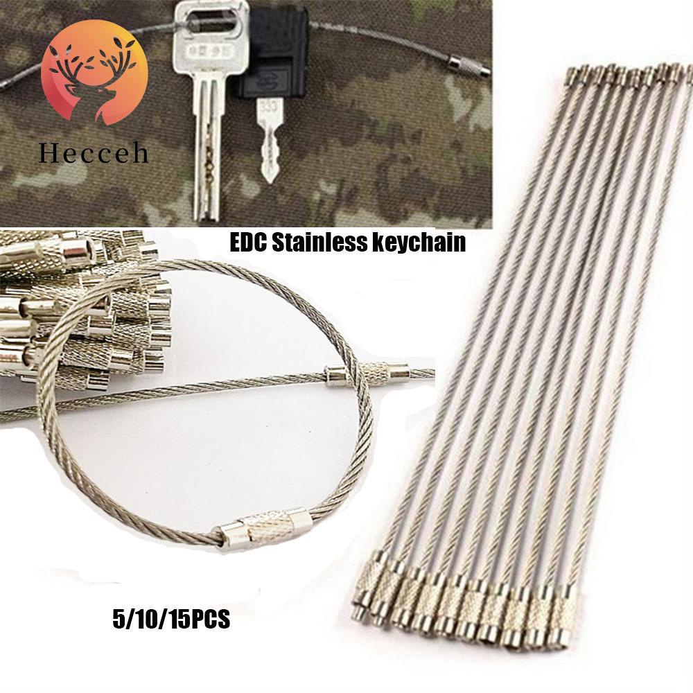 Set 5 / 10 / 15 Móc Khóa EDC|Giá Đỡ Chìa Khóa Màu Sắc Đa Dạng Sử Dụng Ngoài Trời Tiện Lợi
