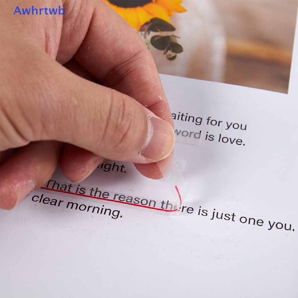 Awhrtwb Nhãn Dán Ghi Chú Dạ Quang Trong Suốt Siêu Mỏng Tiện Dụng Cho Văn Phòng Trường Học Mới