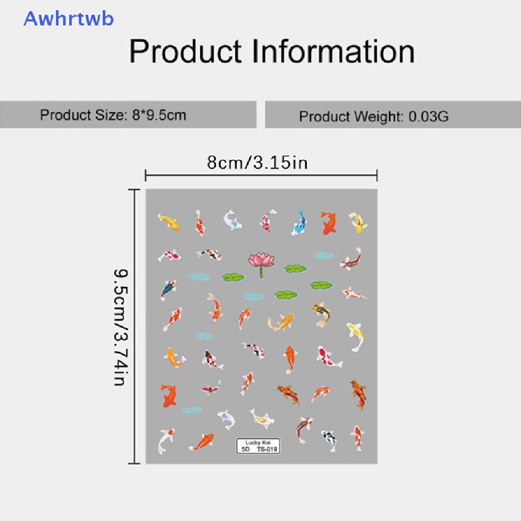 Miếng Dán Trang Trí Móng Tay Hình Nấm 5D Nhiều Màu Sắc Mới
