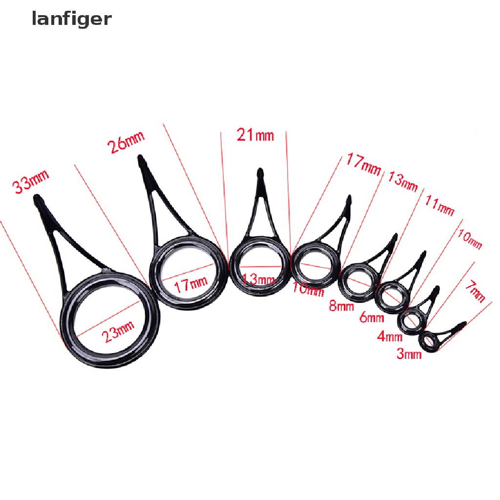 Set 8 Vòng Đệm Cần Câu Cá 8 Kích Cỡ Chuyên Dụng