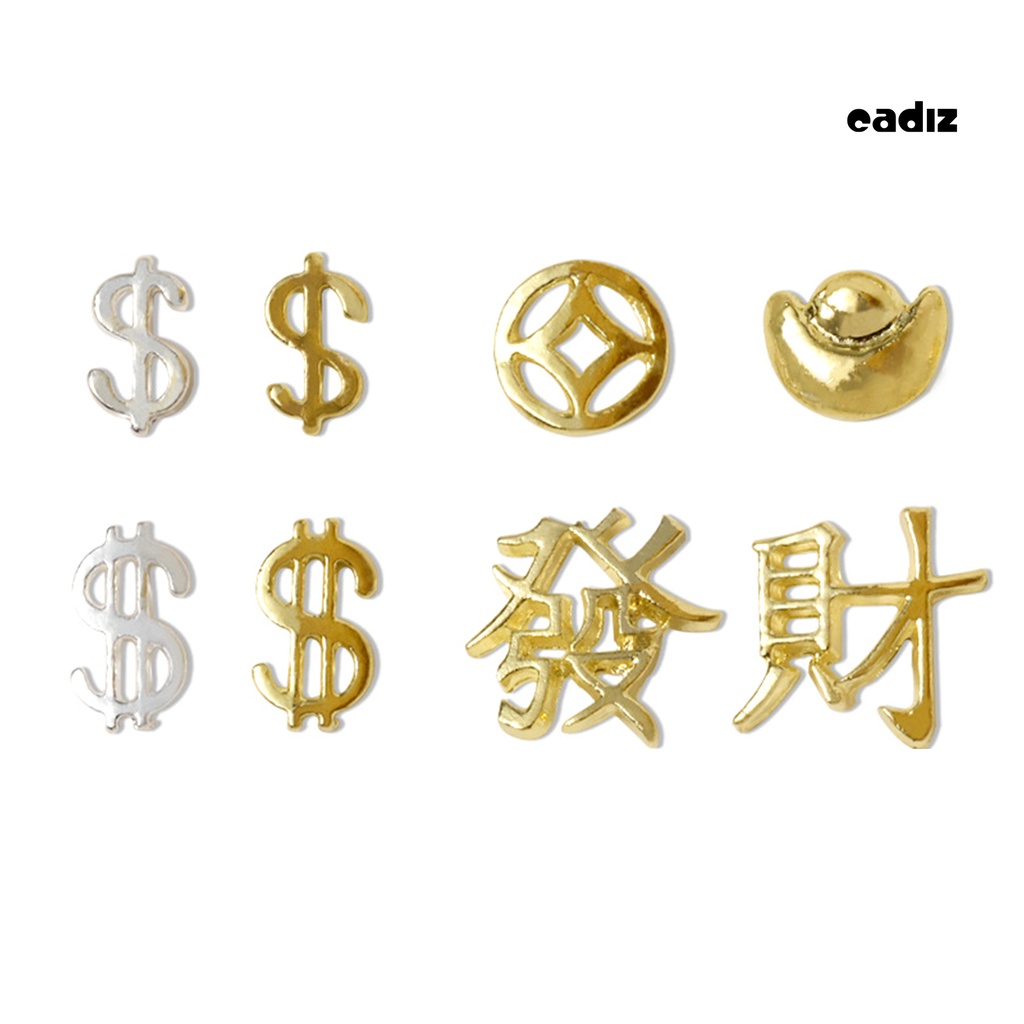 Set 20 Phụ Kiện Đá Trang Trí Móng Tay Nghệ Thuật Bằng Hợp Kim DIY