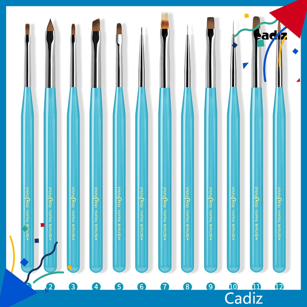 Cọ Vẽ Trang Trí Móng Tay Nghệ Thuật Bằng Sợi Nylon Không Dính Mềm Mại