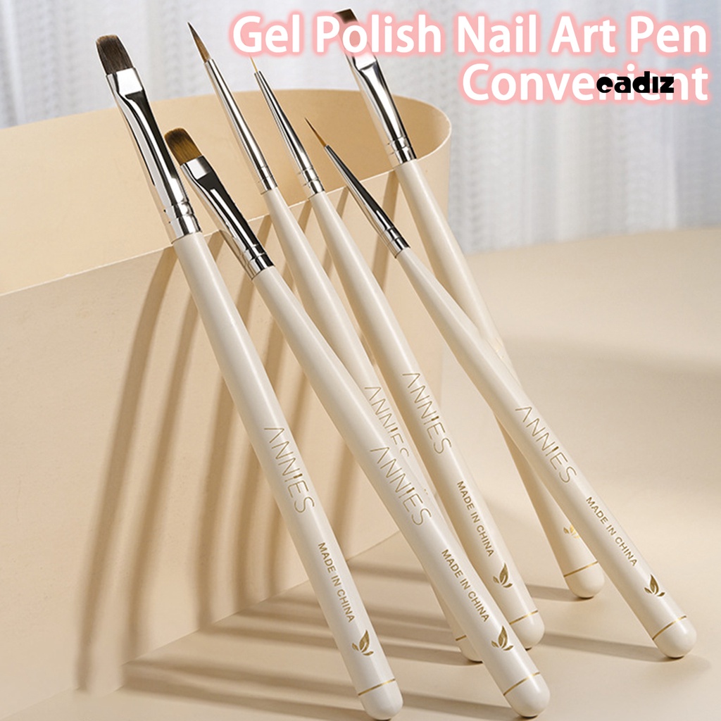 Cọ Vẽ Móng Tay Gel UV Mềm Linh Hoạt Thấm Hút Nước Tốt Chống Trượt Tay Cầm Gỗ Đa Năng Dành Cho Salon