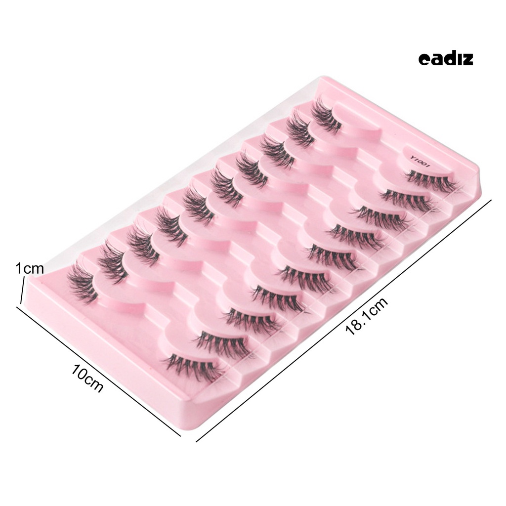 Set 10 Cặp Lông Mi Giả Cong Dày 3D Tự Nhiên Có Thể Tái Sử Dụng