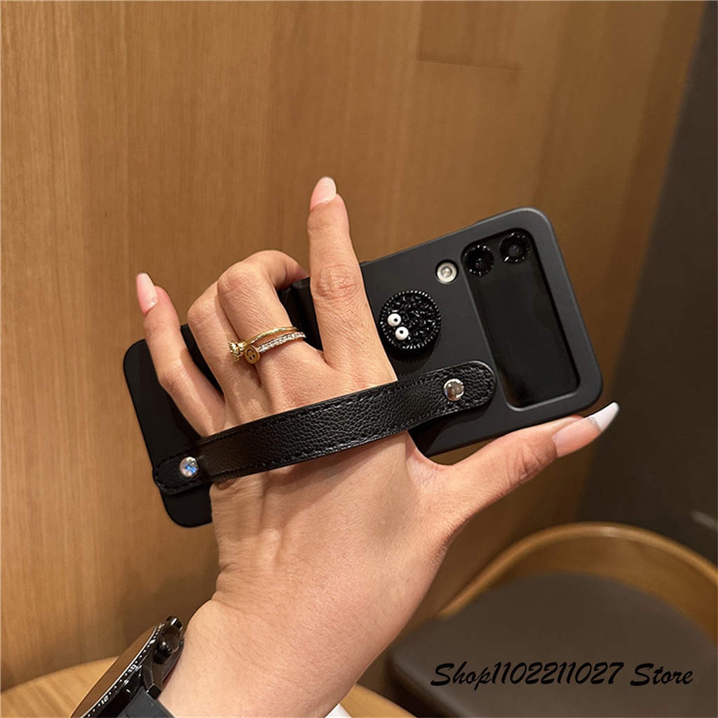 Bao Da Điện Thoại Hình Bánh Quy 3D Dễ Thương Có Giá Đỡ Cho Samsung Galaxy Z Flip 3 4 5G Z Flip3 Flip4 Zflip3