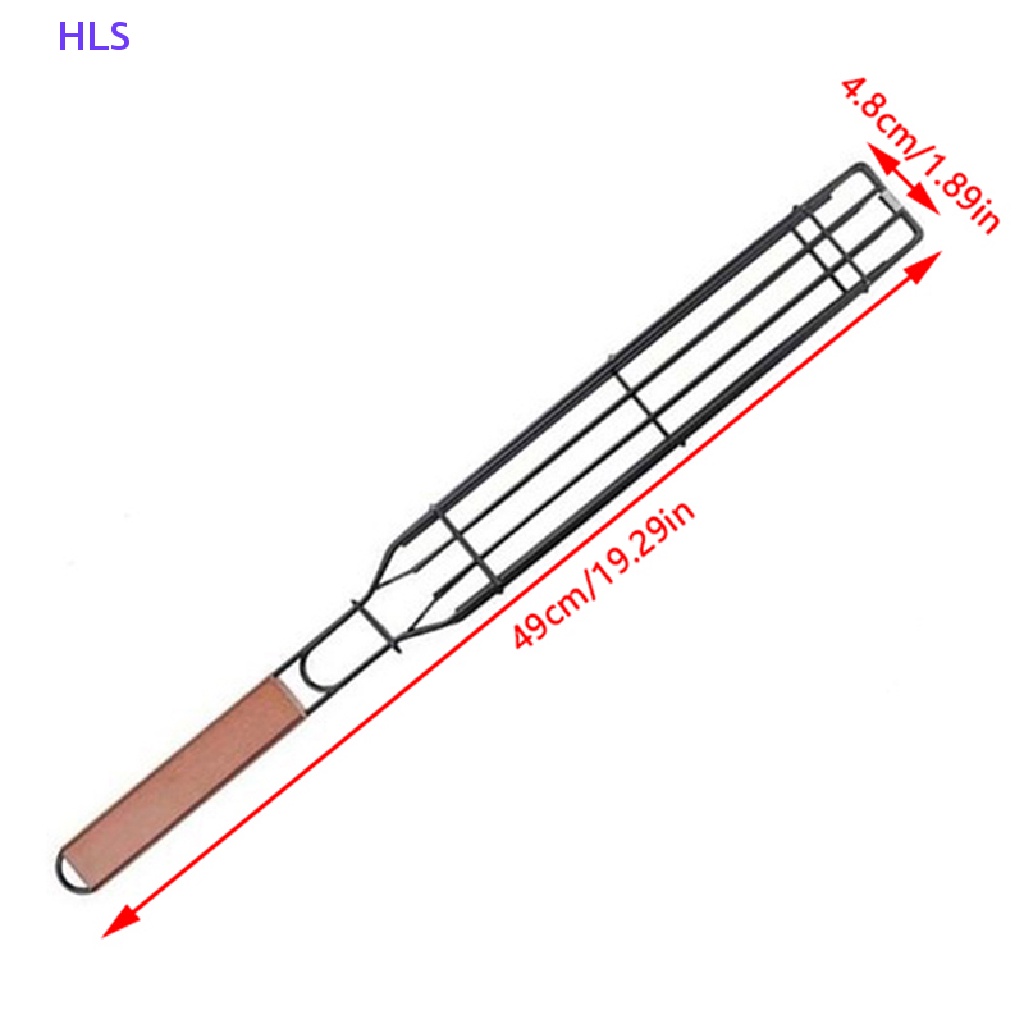1 Vỉ Nướng BBQ Kèm Kẹp Chống Dính Tiện Dụng Cho Cắm Trại