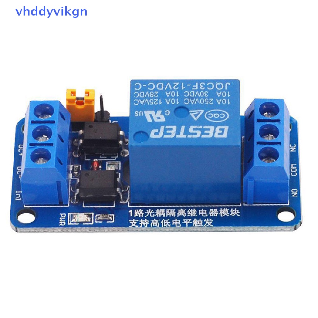 Mô Đun Rơ Le 1 Kênh VHDD 3.3V 5V 12V 24V Kích Hoạt Mức Cao Và Thấp