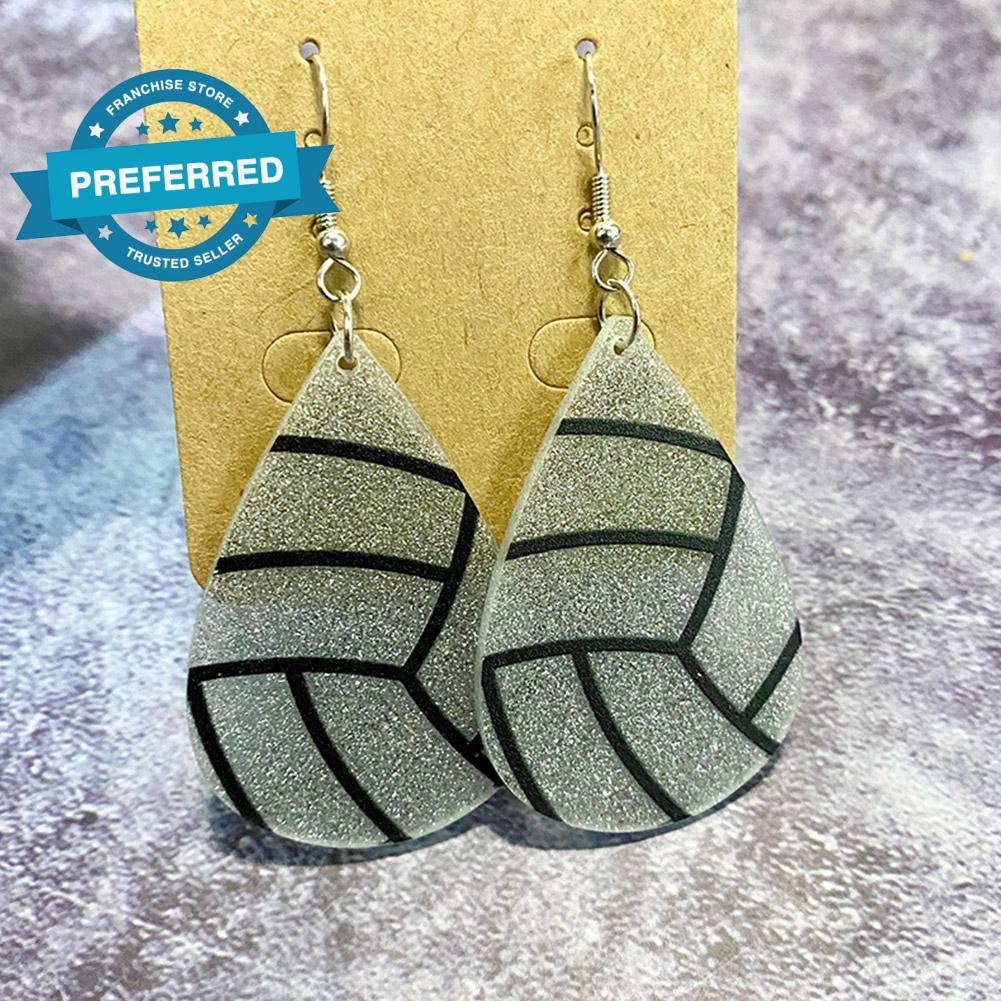 Bông Tai Thể Thao Hình Giọt Nước Bằng Acrylic W5I3