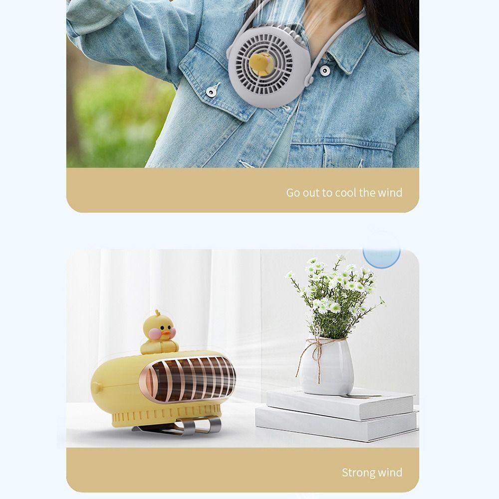 Quạt Điện Cầm Tay Hình Bạch Tuộc Hoạt Hình Có Đèn Sáng Ban Đêm