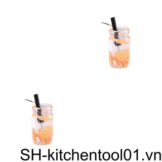 1 / 2 / 3 / 5 móc khóa hình lọ thủy tinh mini
