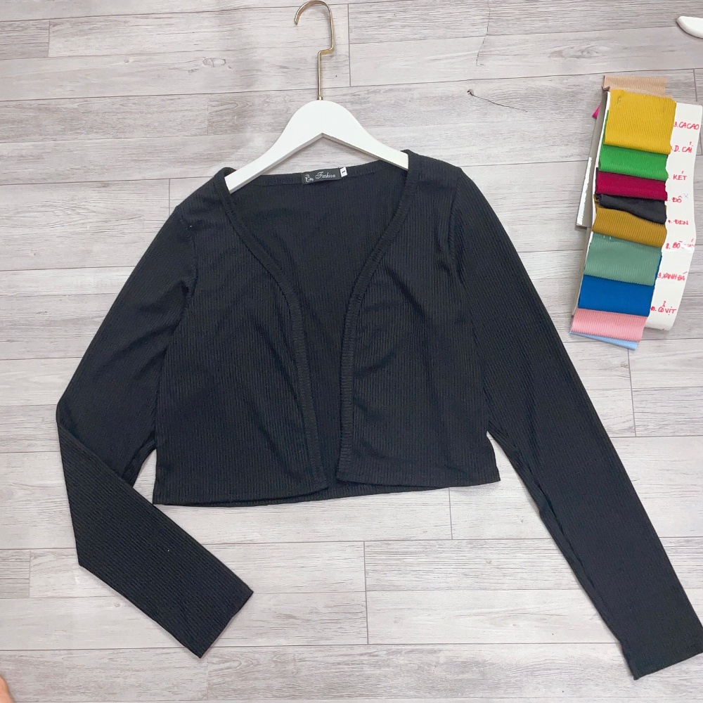 Áo khoác cardigan bigsize nữ thun gân cao cấp, Áo khoác ngoài dnags lửng Chuppy 58-95kg BIGSIZE CÔ NHỎ G116 | BigBuy360 - bigbuy360.vn