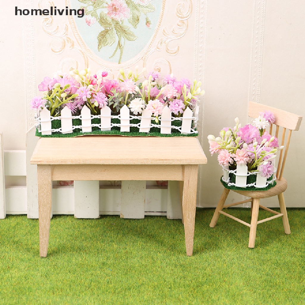 Giường Ngủ Mini Tỉ Lệ 1: 12 Dùng Để Trang Trí Nhà Búp Bê