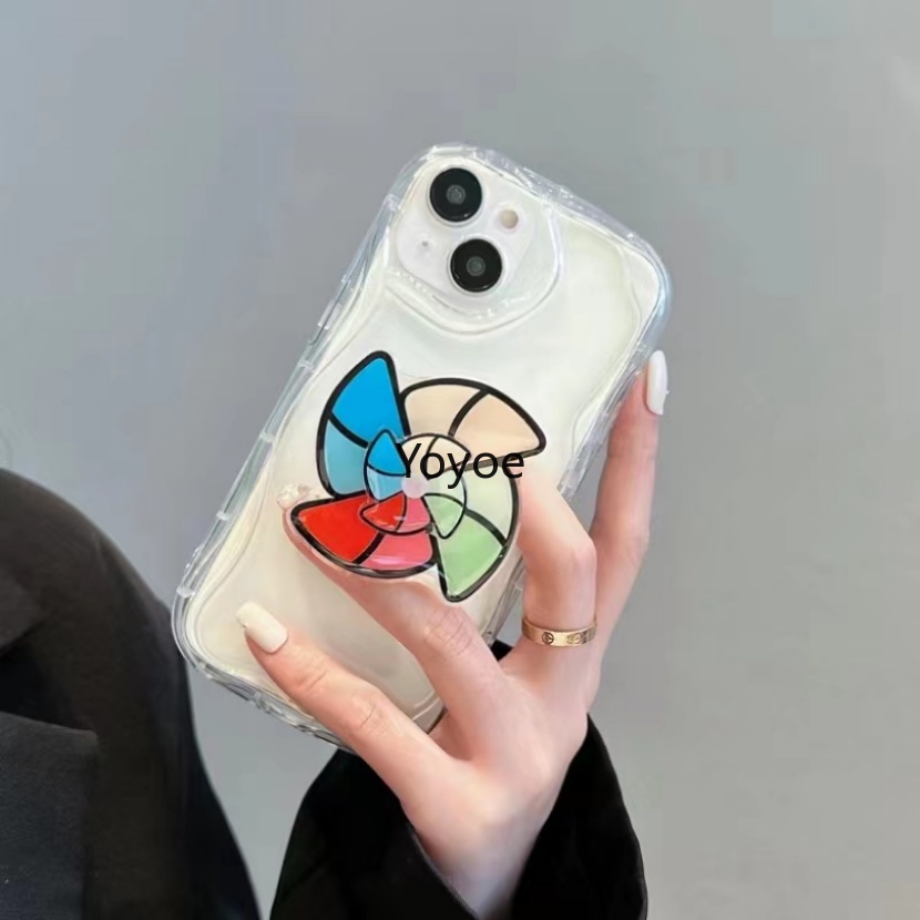 Ốp Điện Thoại Silicone Mềm Trong Suốt Có Giá Đỡ Túi Khí Chống Rơi Vỡ Cho iPhone 14 13 12 11 Pro Xs Max X Xr 7 8 Plus Se