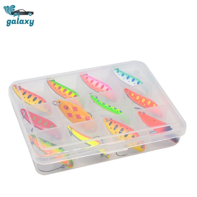 Galaxy Set 12 Mồi Giả Câu Cá Nhiều Màu Sắc Kèm Hộp Đựng