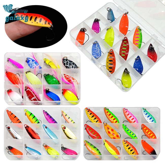 Galaxy Bộ 12 Mồi Giả Câu Cá 2.5g / 3g3.5g / 5g