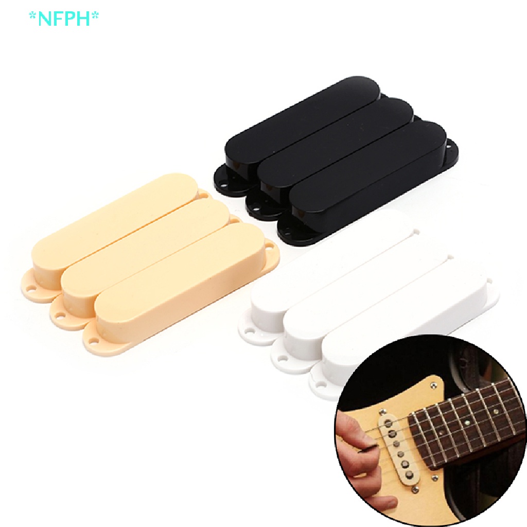 Set 3 Vỏ Bọc Pickup Lõi Đơn Bằng Nhựa Cho Đàn Guitar Điện Mới