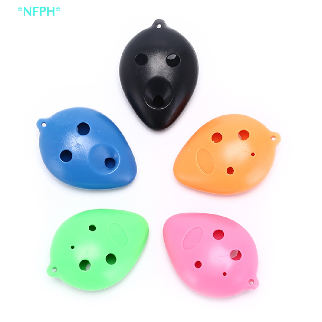Sáo Ocarina Nhựa 6 Lỗ 5 Màu Tùy Chọn Mới