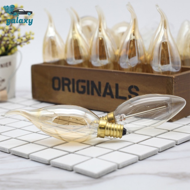 Galaxy Bóng Đèn Dây Tóc E14 Màu Vàng Ấm Áp Phong Cách Retro