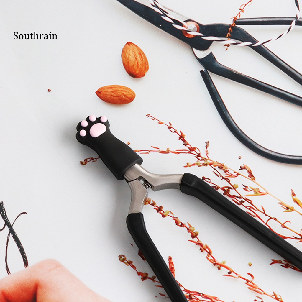 Kẹp Gắp Bằng Silicon Hình Mèo Bảo Vệ Tay Chống Đau Khi Làm Móng Tại Nhà