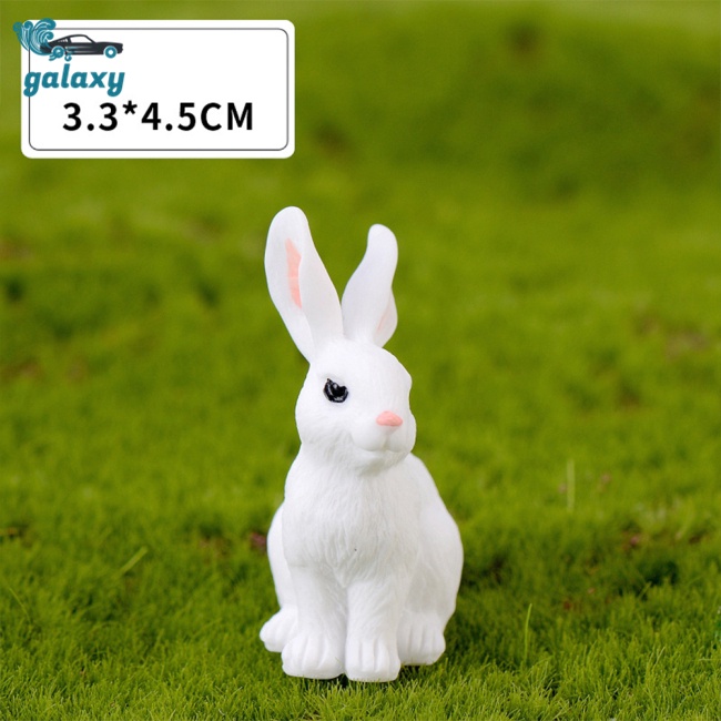 Galaxy Đồ trang trí Thỏ Mini Bằng Nhựa Resin Dễ Thương Trang Trí Tiểu Cảnh