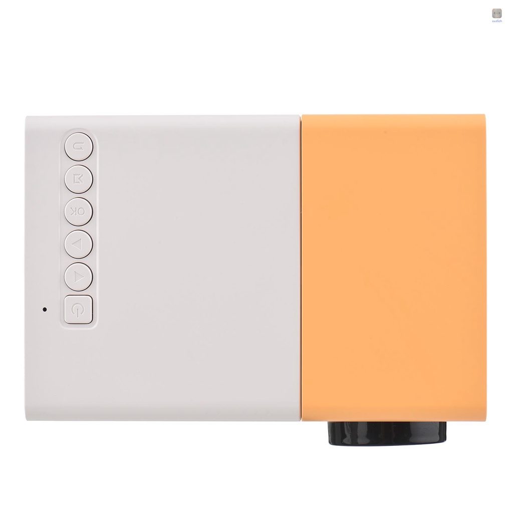 Máy ChiếU Mini Hỗ Trợ 720P / 1080P VớI Loa + ĐiềU KhiểN Từ Xa HD / AV / USB / Audio 3.5mm Cho Gia ĐìNh