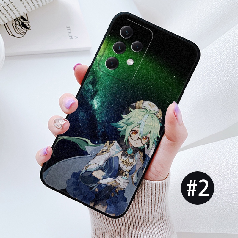 SAMSUNG A73 5G A34 A33 A32 5G A32 4G A31 A23 A22 Cartoon Genshin Impact  Hu tao  Casing soft case