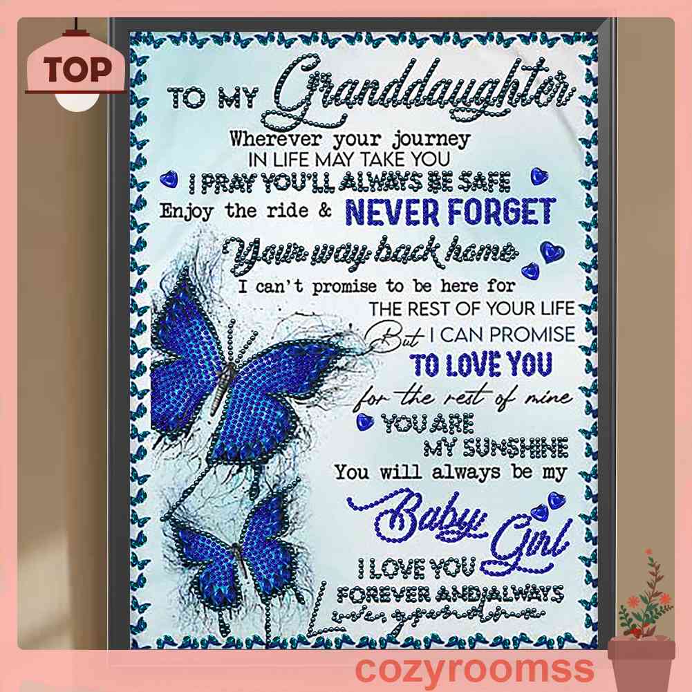 Bộ Tranh Đính Đá 5D Tự Làm Hình Chữ Cái Tiếng Anh Trang Trí Nhà Cửa