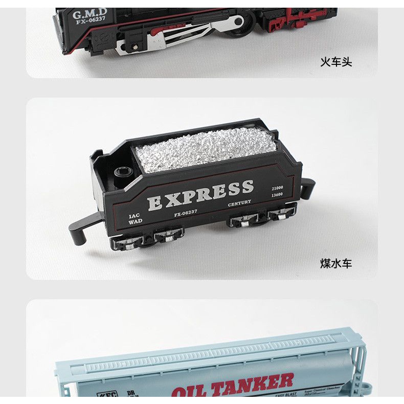 Mô Hình Đồ Chơi Đường Ray Xe Lửa Hơi Nước Kiểu Retro Dùng Làm Quà Tặng Sinh Nhật