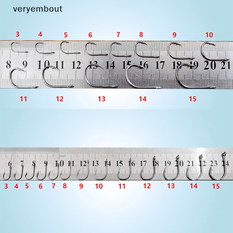 Hộp 100 Lưỡi Câu Cá Bằng Thép Carbon Mềm Mại Tiện Dụng