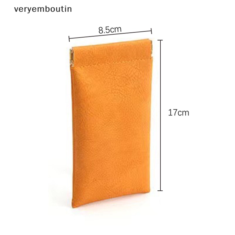 Túi Đựng Mắt Kính Bằng Da PU Mềm Màu Trơn Chống Nước