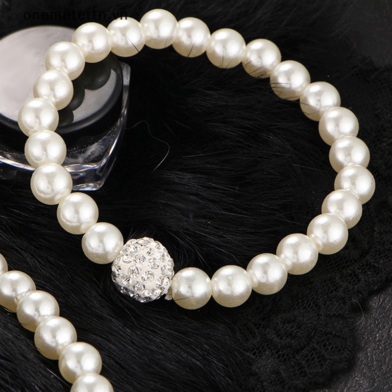 Bộ Trang Sức Đính Ngọc Trai Nhân Tạo Thời Trang Dành Cho Nữ