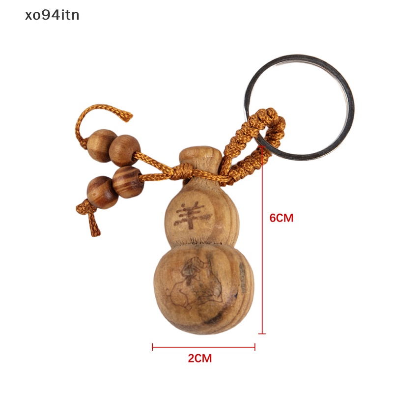 Tn Feng Móc Khóa Bằng Gỗ Đào Quả Bầu Hồ Lô Nhỏ Phong Cách Trung Hoa Cổ Điển Trang Trí Nhà Cửa