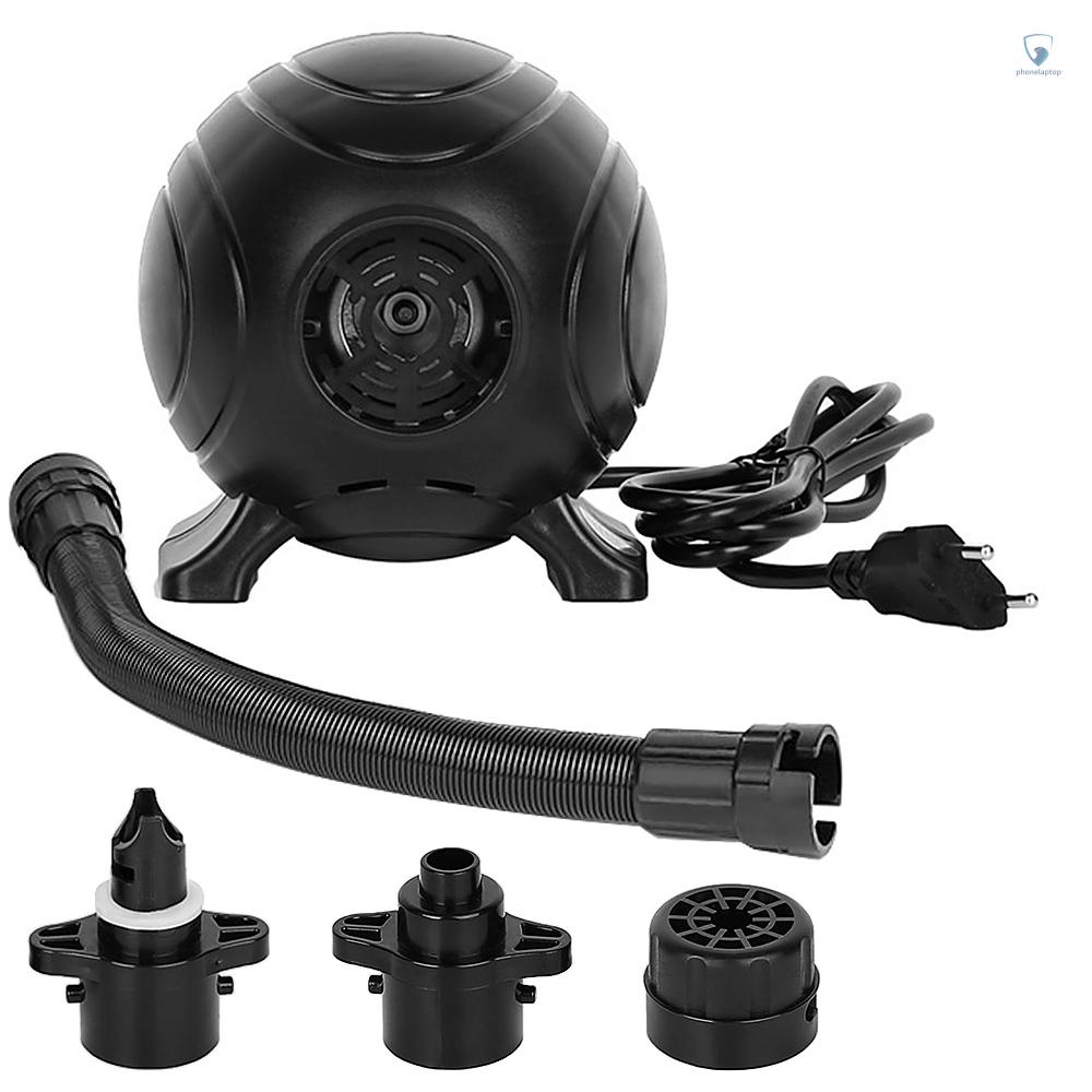 Máy Bơm Hơi Điện Tử 800W Kèm 3 Đầu Phun Cho Phao Bơi / Giường Hơi