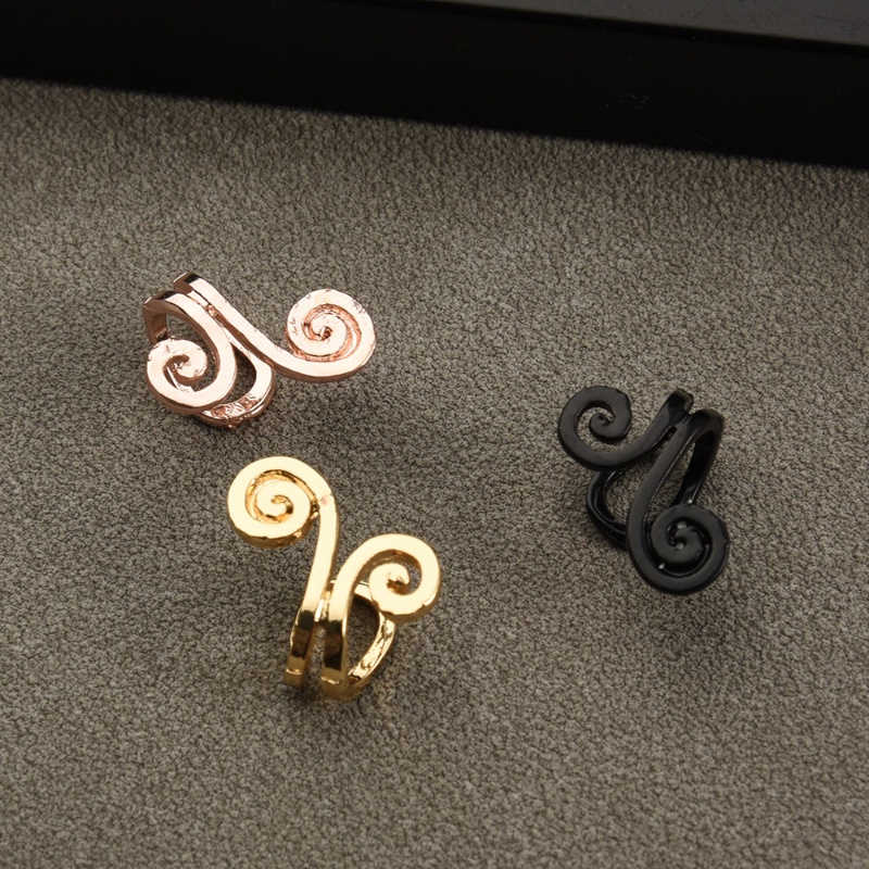 Bông Tai Dạng Kẹp Hình Ốc Sên / Kẹp Tai Cong Không Cần Xỏ Lỗ Đơn Giản Hợp Thời Trang Cho Nữ